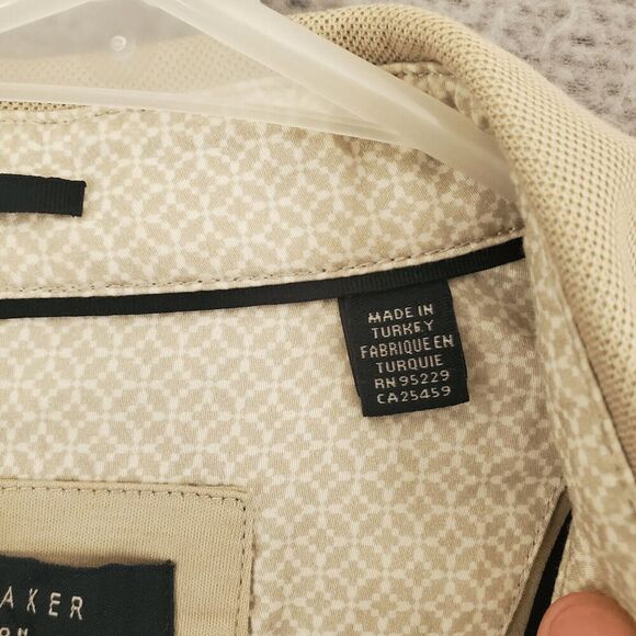 Ted Baker London Men's Long Sleeve Collared Tan Button Shirt 5 - Picture 2 of 5